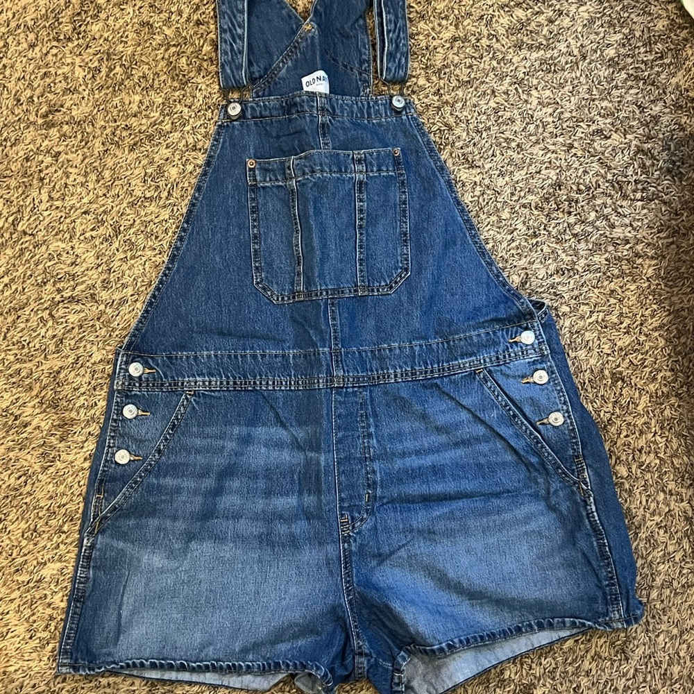 Old Navy Blue Denim Overalls